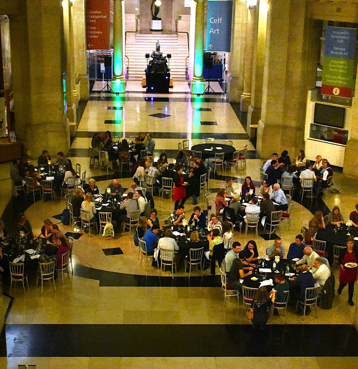 Wide photo of the PACS2017 conference dinner