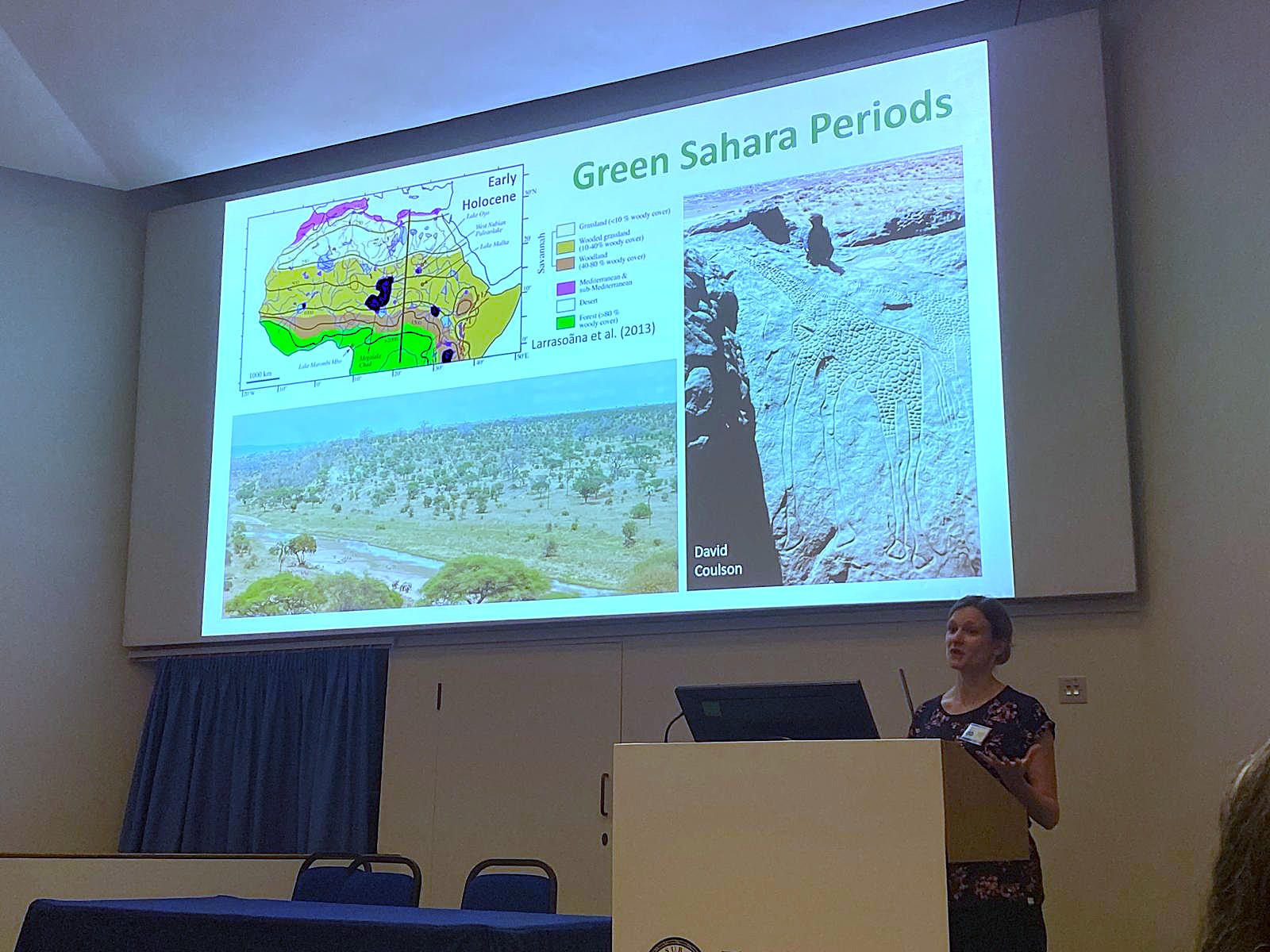Anya Crocker giving a talk at PACS2023