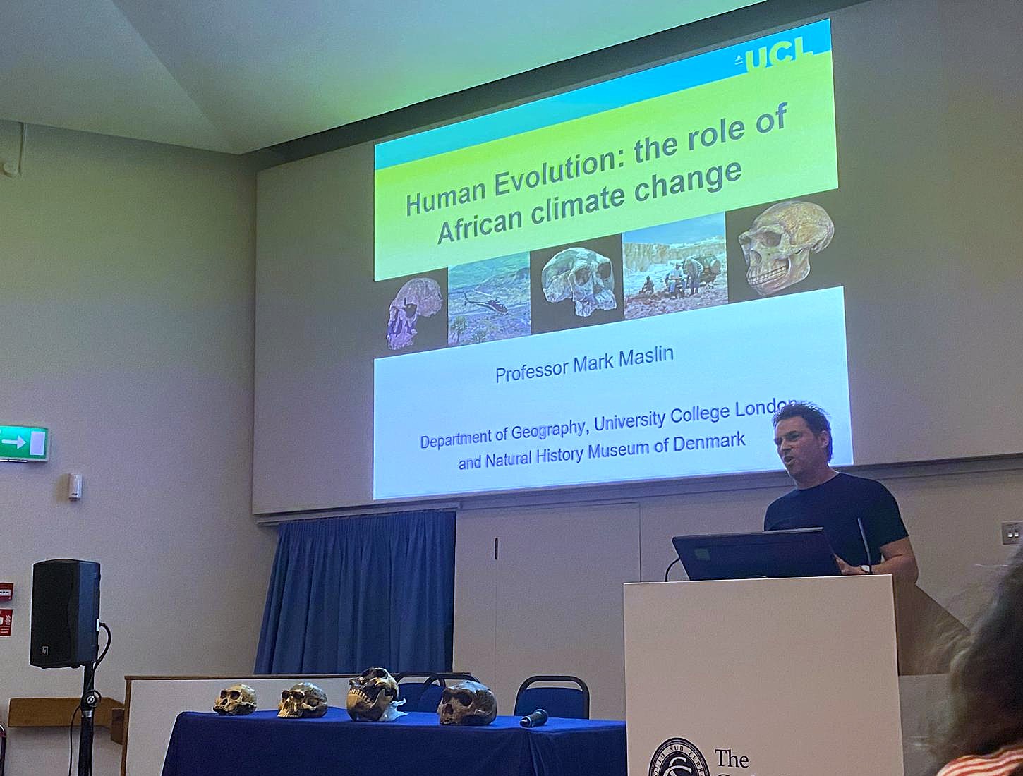 Mark giving a talk at PACS2023